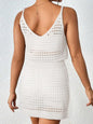 Openwork V-Neck Sleeveless Cover Up Dress